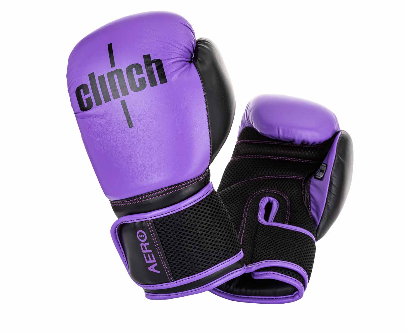 Перчатки боксерские Clinch Aero 2.0 фиолетово-черные