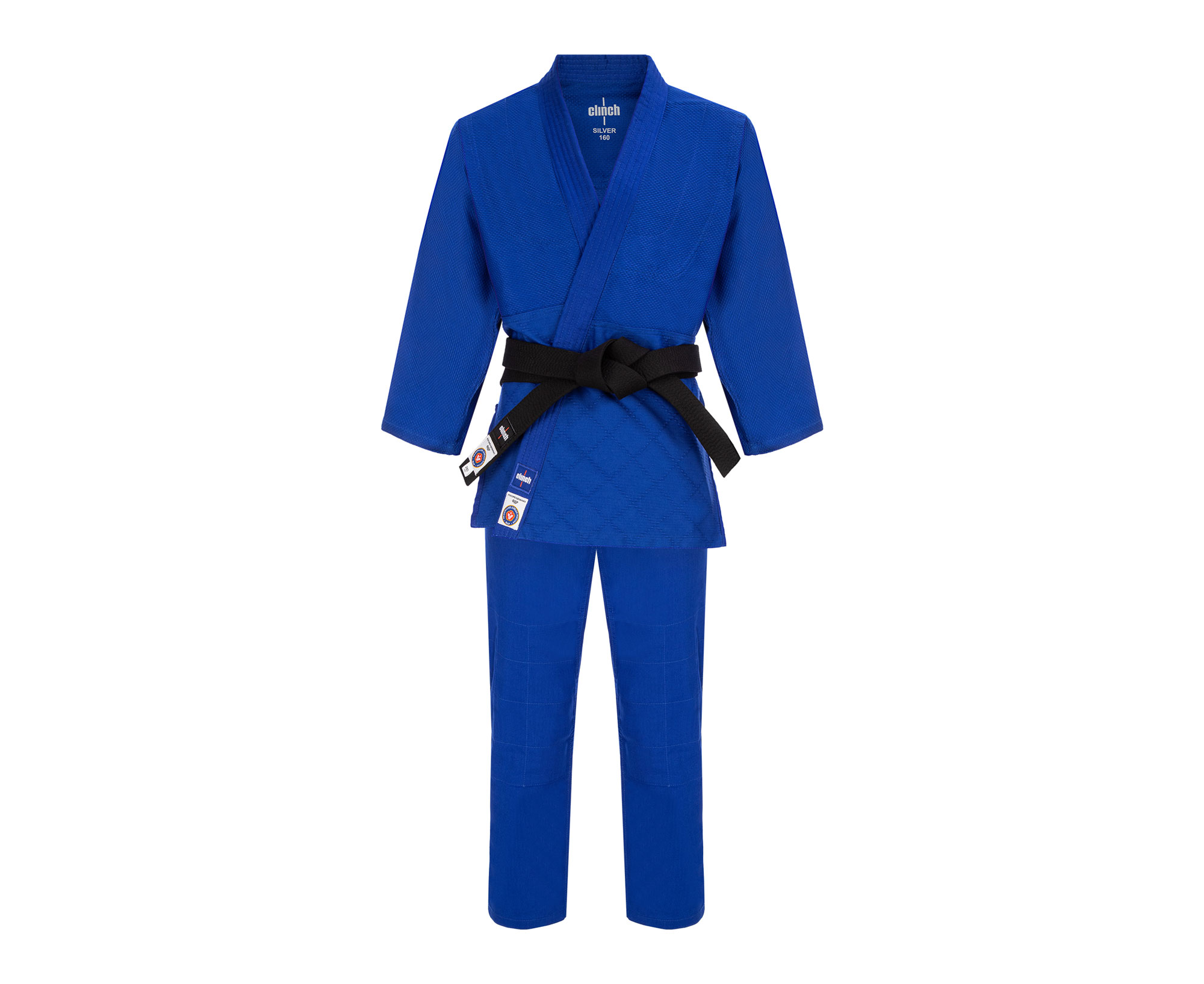 Кимоно для дзюдо Clinch Judo Silver FDR синее