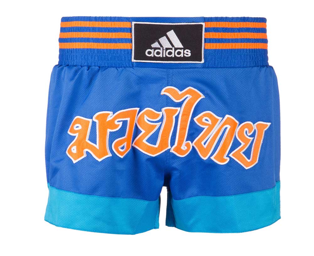 Шорты для тайского бокса Thai Boxing Short Sublimated сине-оранжевые