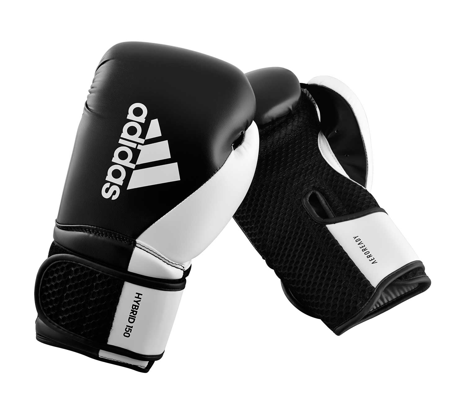 Перчатки боксерские Hybrid 150 черно-белые
