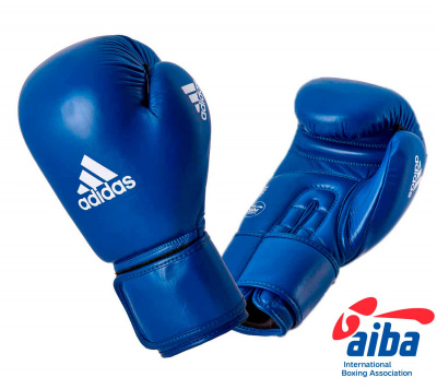 Перчатки боксерские AIBA синиее