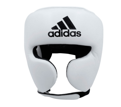 Шлем боксерский AdiStar Pro Headgear бело-черныйе