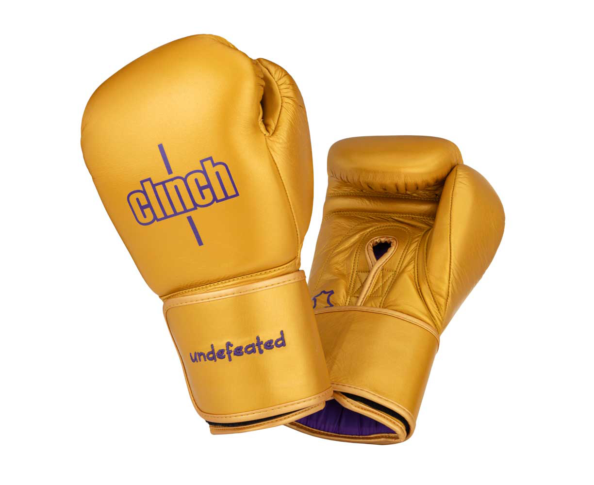 Перчатки боксерские Clinch Undefeated золотые