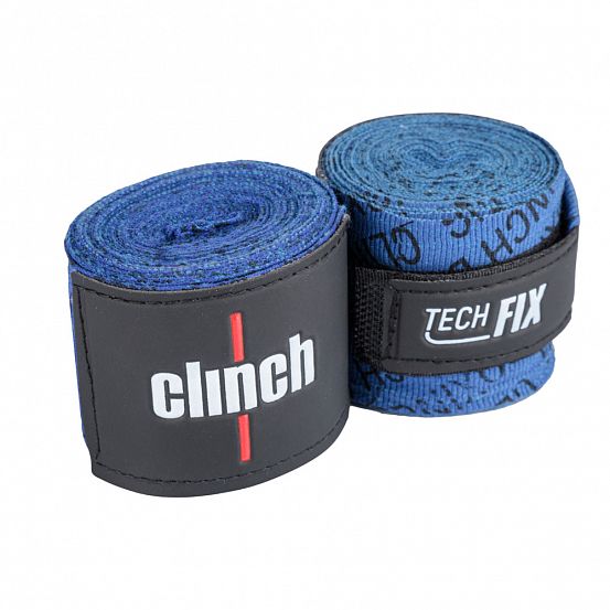 Бинты эластичные Clinch Boxing Crepe Bandage Tech Fix синие фото 3