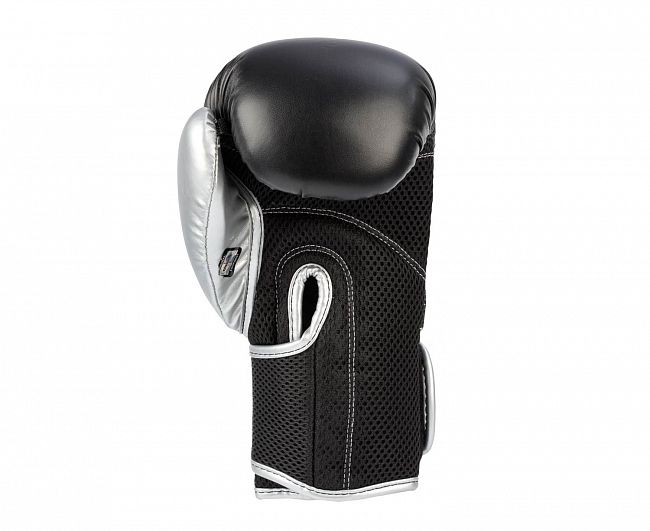 Перчатки боксерские Clinch Aero 2.0 черно-серебристые фото 4
