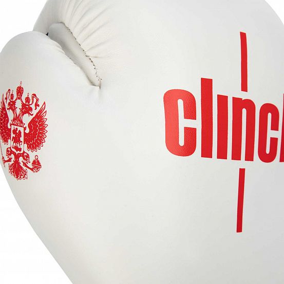 Перчатки боксерские Clinch Olimp бело-красные фото 9