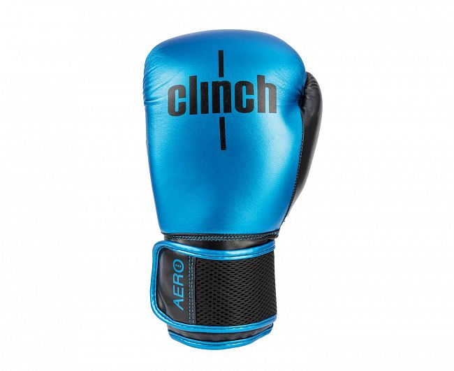 Перчатки боксерские Clinch Aero 2.0 сине-черные фото 2