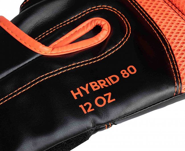 Перчатки боксерские Hybrid 80 черно-красные фото 9