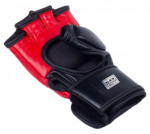 Перчатки для смешанных единоборств Clinch M1 Global Official Fight Gloves бело-красно-черные фото 3