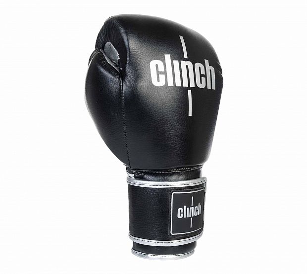 Перчатки боксерские Clinch Punch 2.0 черно-серебристые фото 3