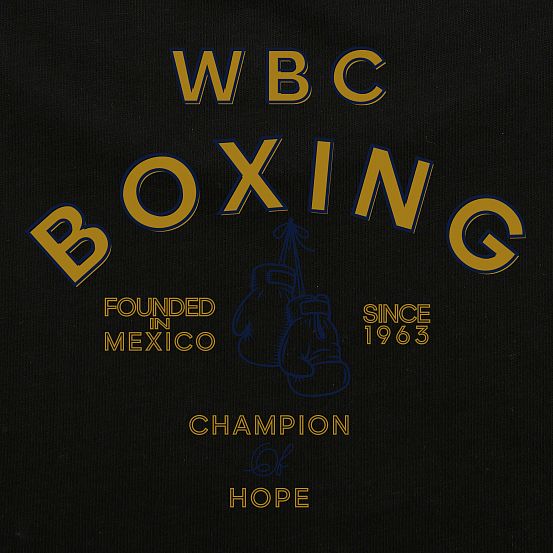 Футболка WBC Boxing Gloves T-Shirt черная фото 5
