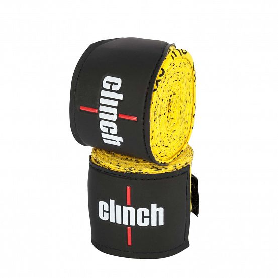 Бинты эластичные Clinch Boxing Crepe Bandage Tech Fix желтые фото 3