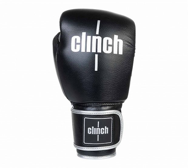 Перчатки боксерские Clinch Punch 2.0 черно-серебристые фото 2