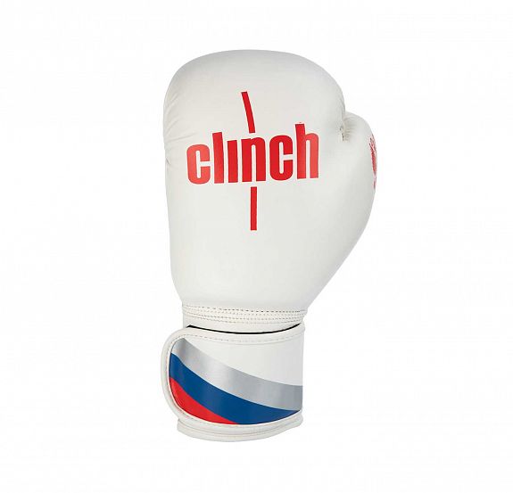 Перчатки боксерские Clinch Olimp бело-красные фото 2