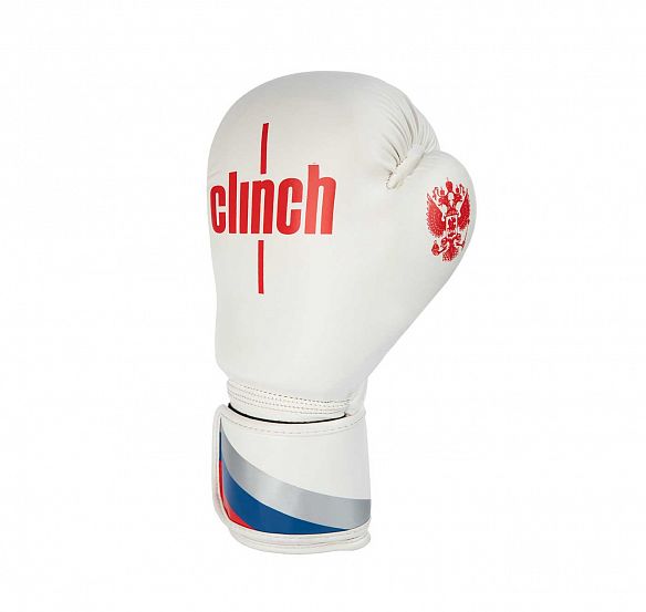 Перчатки боксерские Clinch Olimp бело-красные фото 3