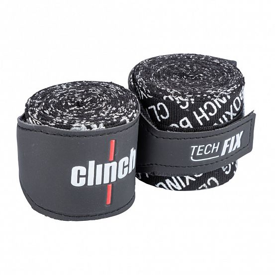 Бинты эластичные Clinch Boxing Crepe Bandage Tech Fix черные фото 3