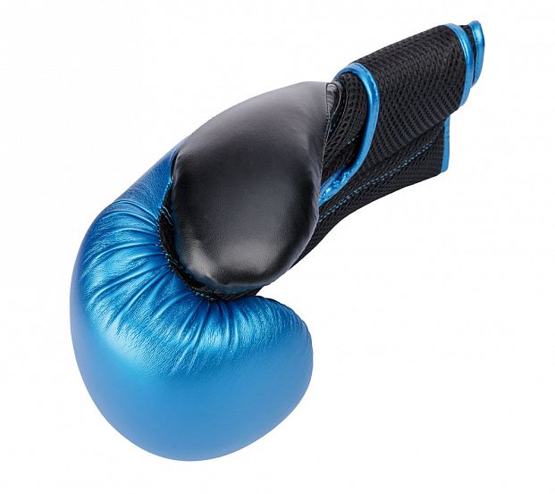 Перчатки боксерские Clinch Aero сине-черные фото 8