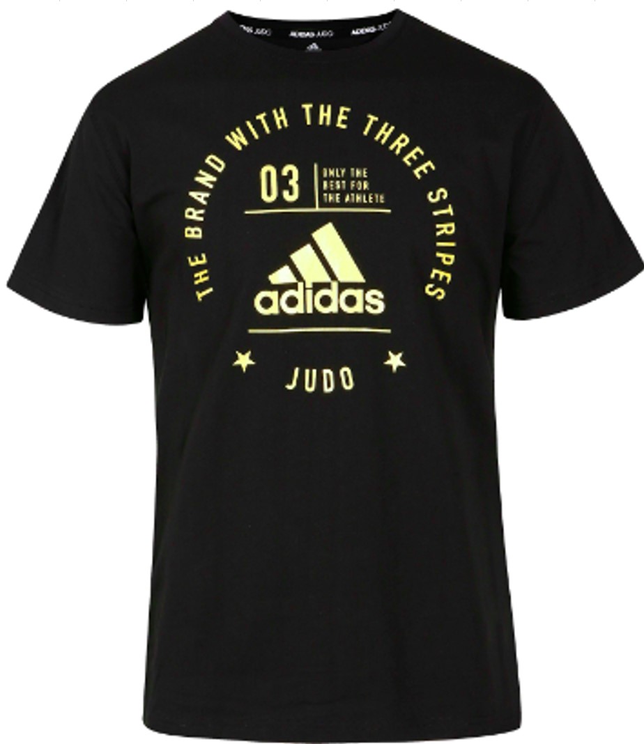 Футболка The Brand With The Three Stripes T-Shirt Judo черно-желтая