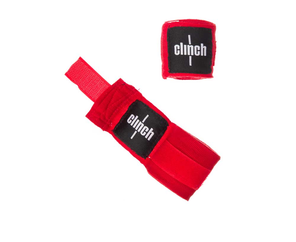 Бинты эластичные Clinch Boxing Crepe Bandage Punch красные