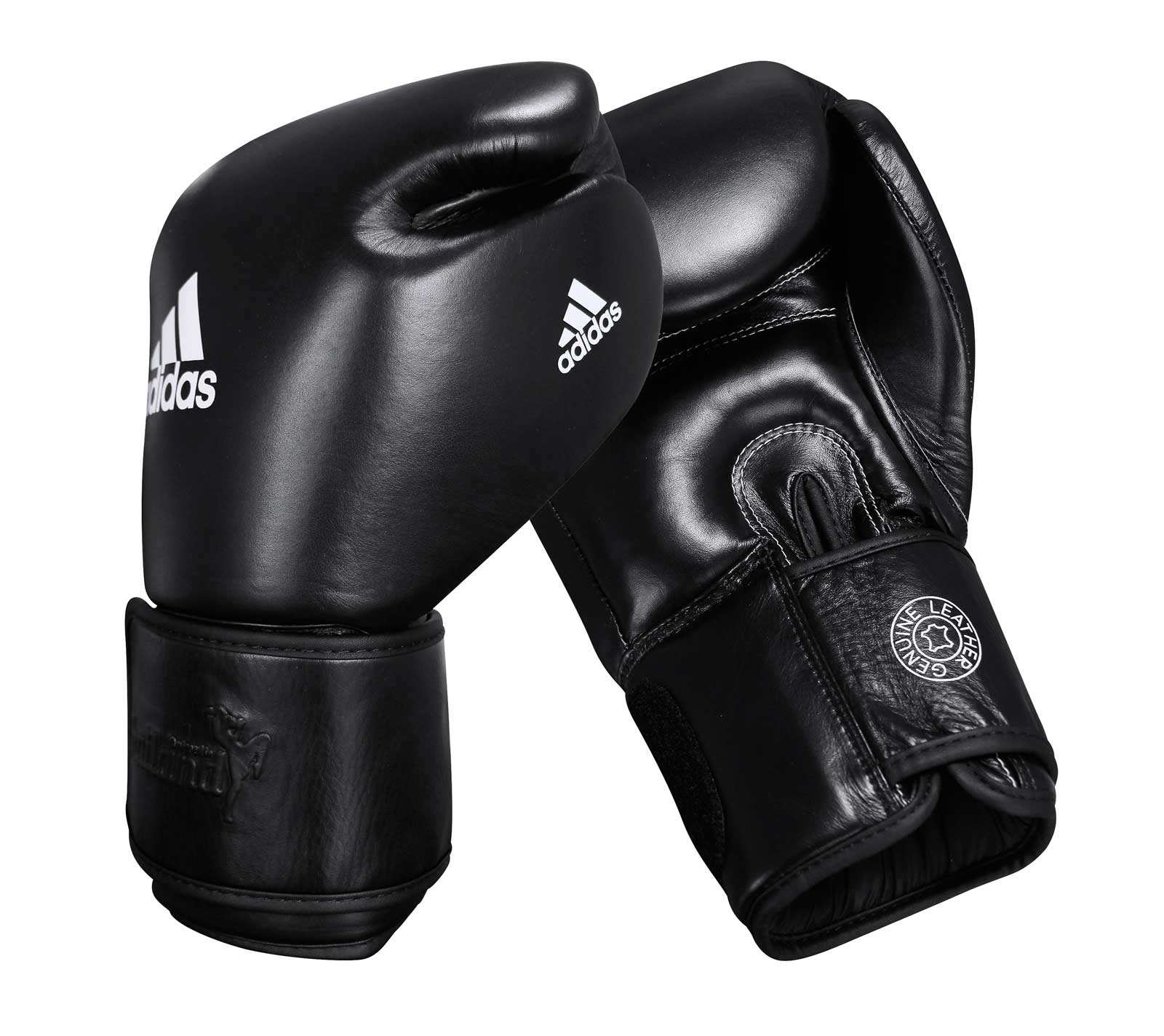 Перчатки боксерские Muay Thai Gloves 300 черно-белые