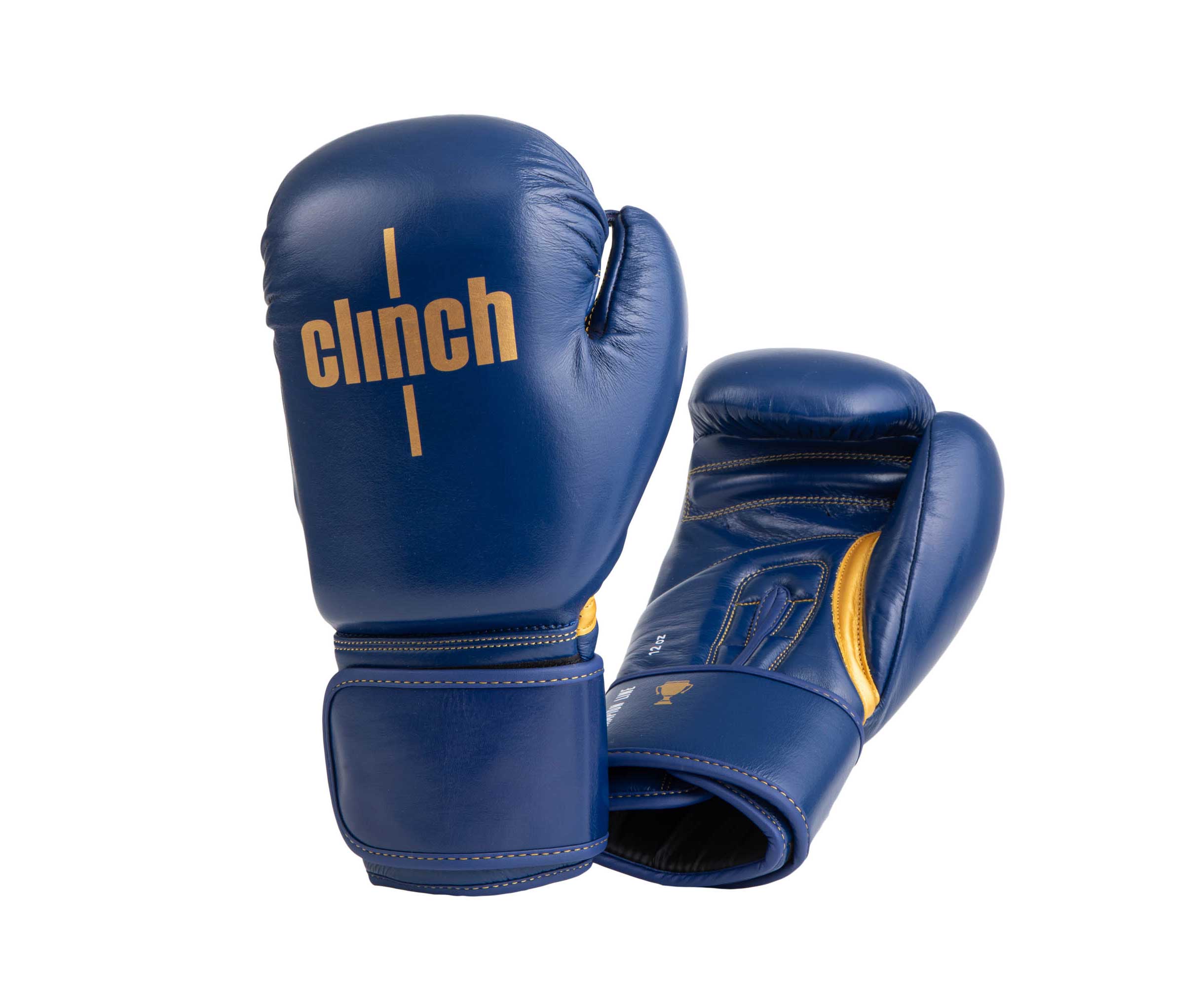 Перчатки боксерские Clinch Olimp Premium Champion Line синие