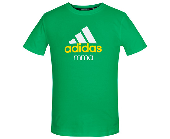 Футболка Community T-Shirt MMA зелено-белая