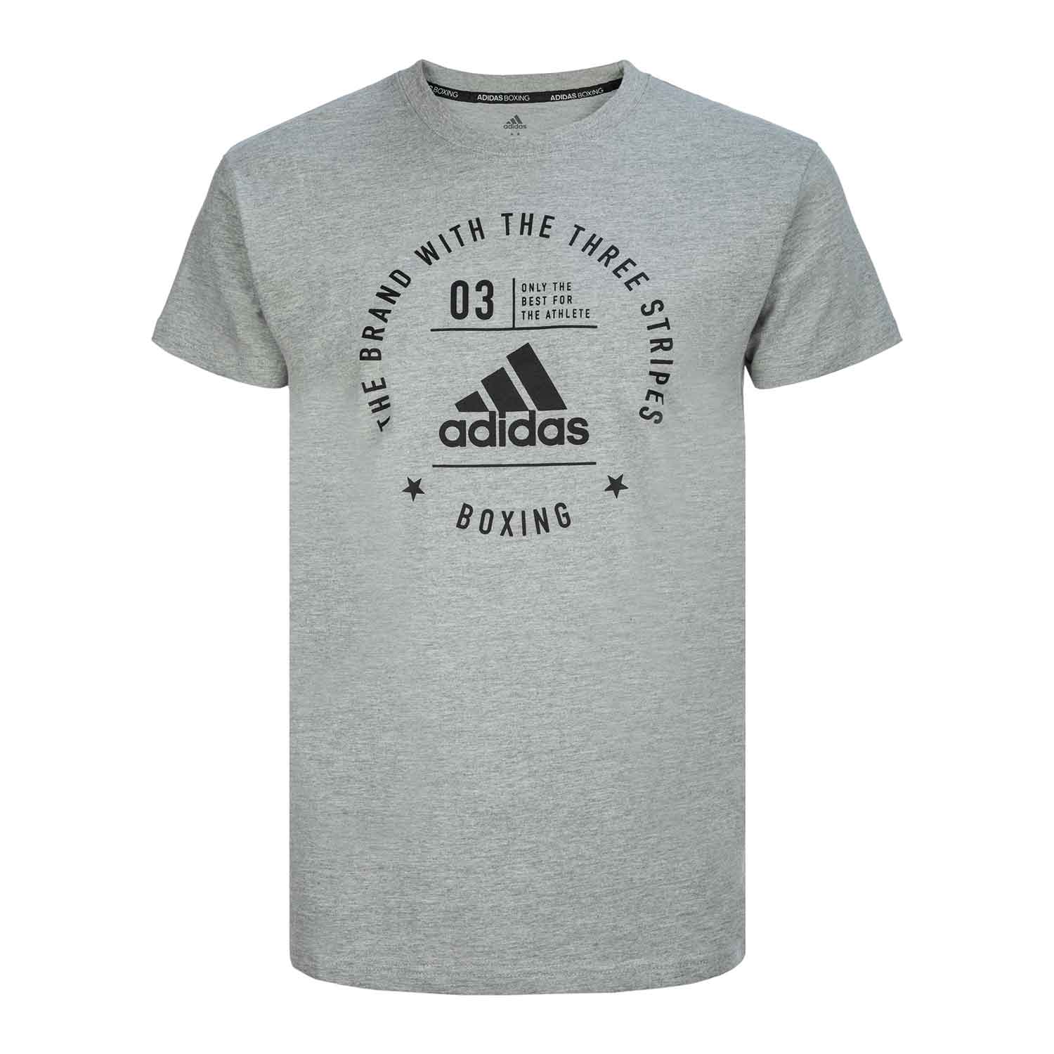 Футболка The Brand With The Three Stripes T-Shirt Boxing серо-черная