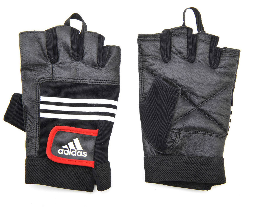 Перчатки для фитнеса Leather Lifting Gloves черные