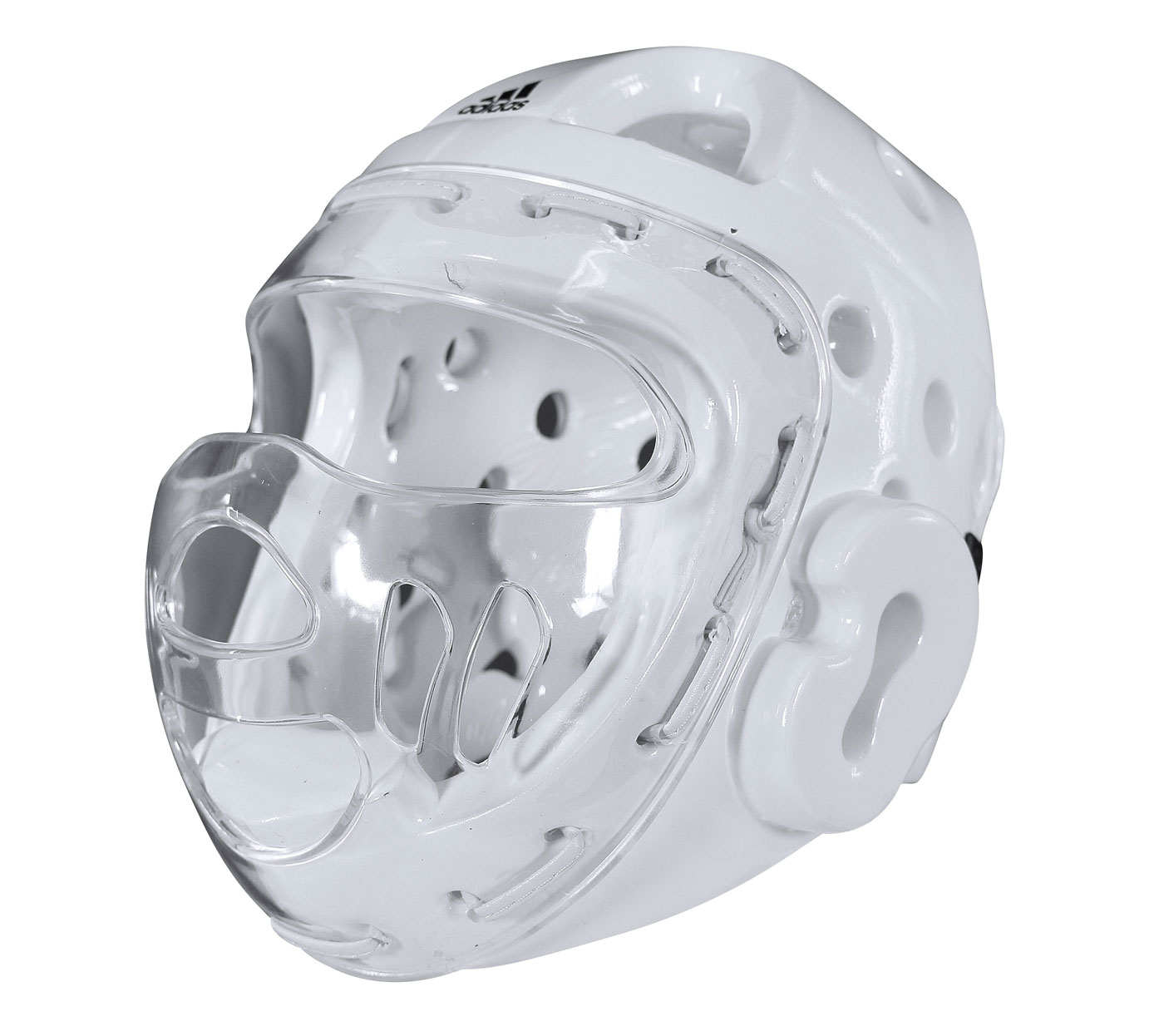 Шлем для тхэквондо с маской Head Guard Face Mask WT белый