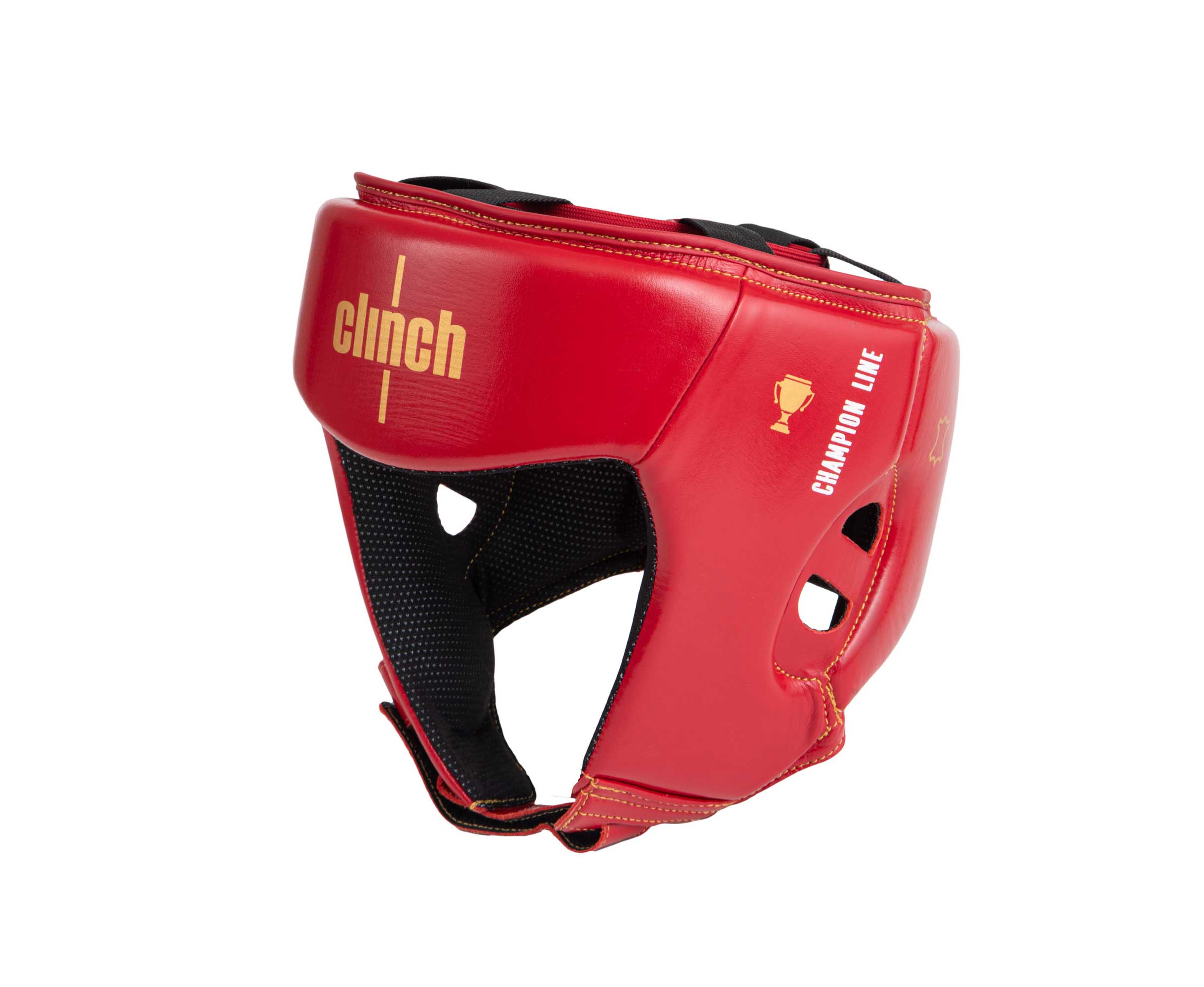 Шлем боксерский Clinch Olimp Premium Champion Line красный