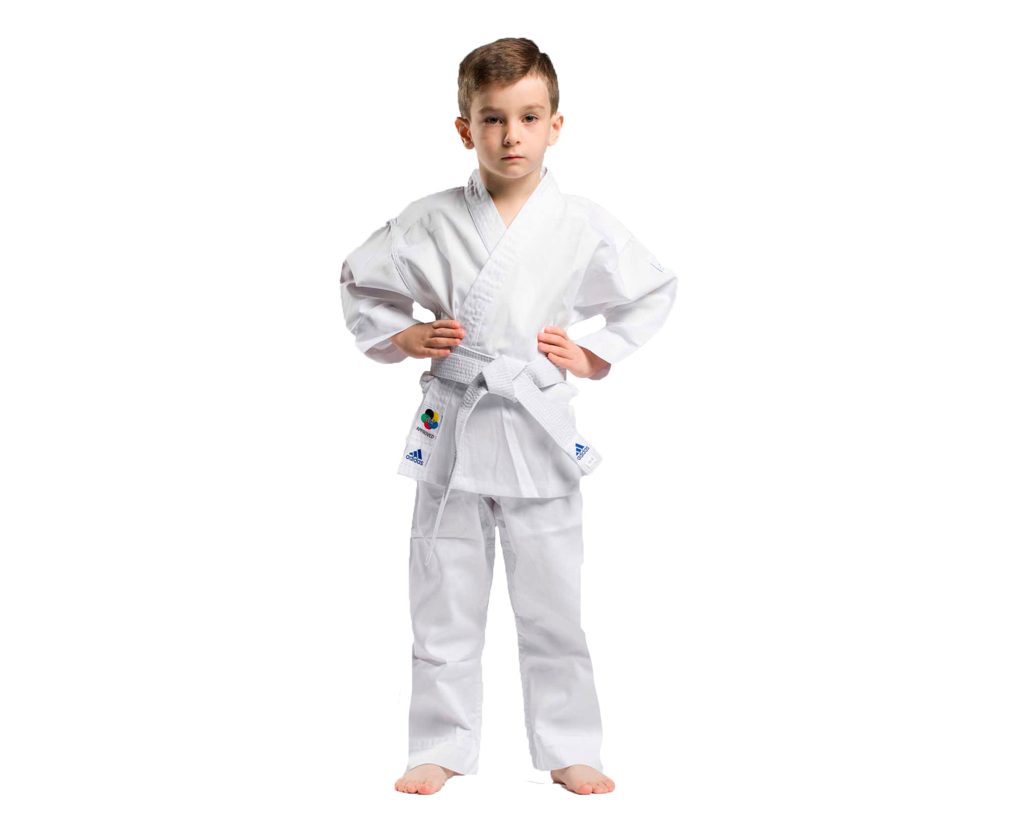 Кимоно для карате подростковое с поясом Kids WKF белое