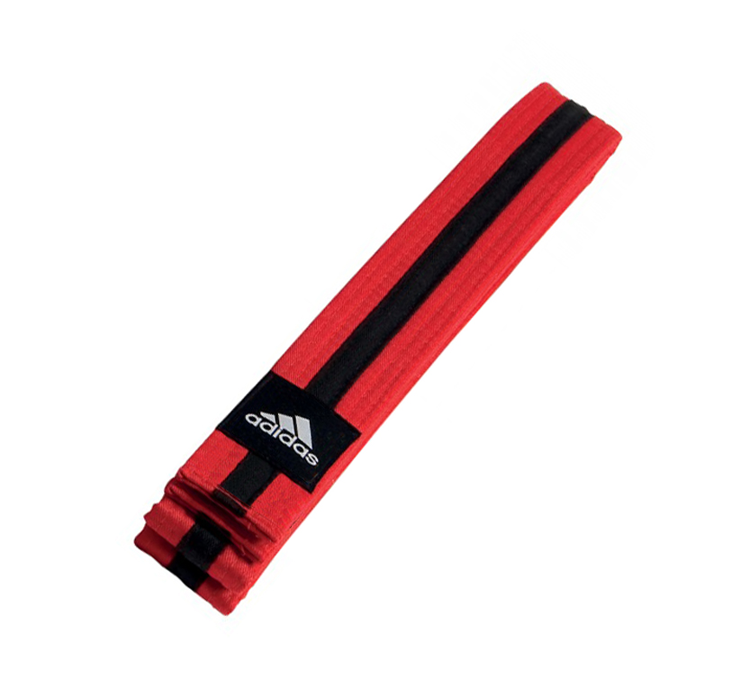 Пояс для единоборств Striped Belt красно-черный