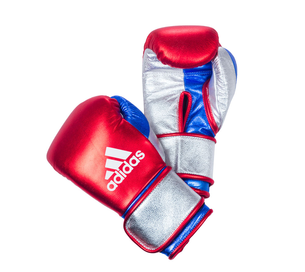 Перчатки боксерские Sparring Gloves With Foam Japanese Style красно-серебристо-синие