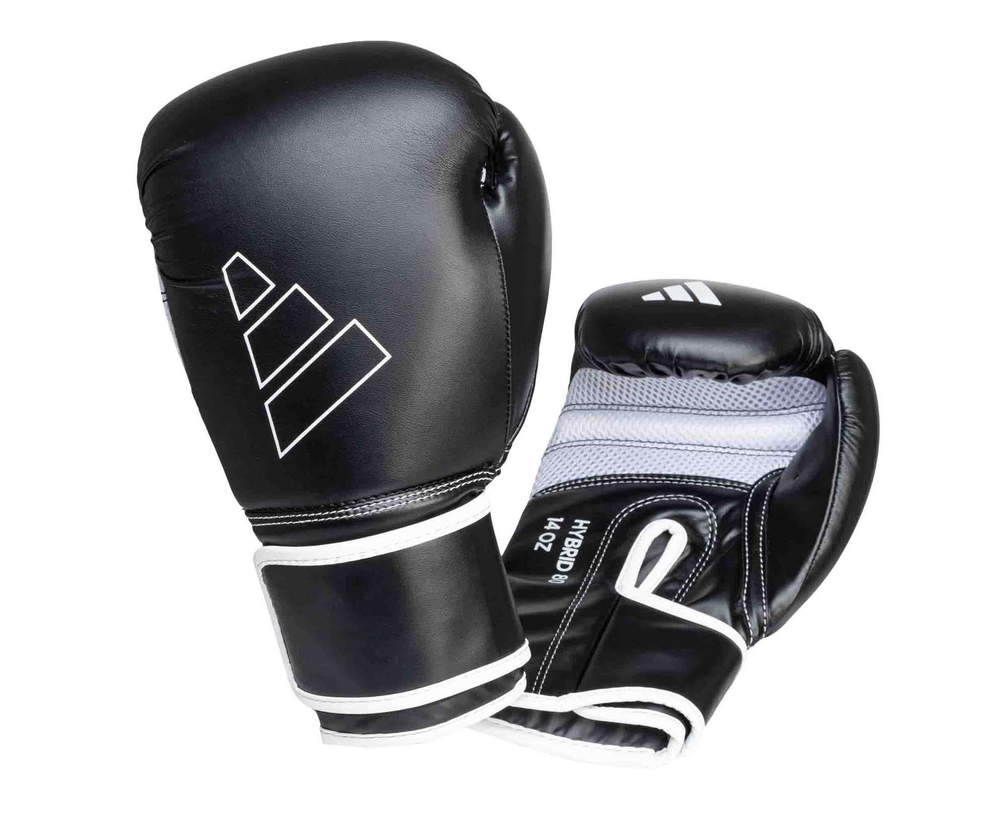 Перчатки боксерские Hybrid 80 черно-белые