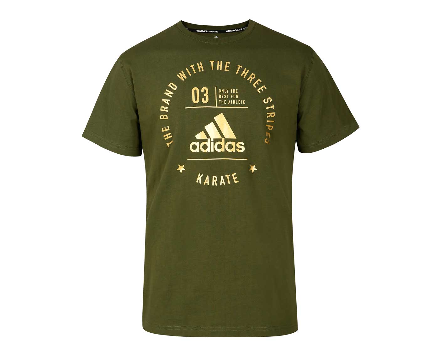 Футболка The Brand With The Three Stripes T-Shirt Karate зелено-золотая