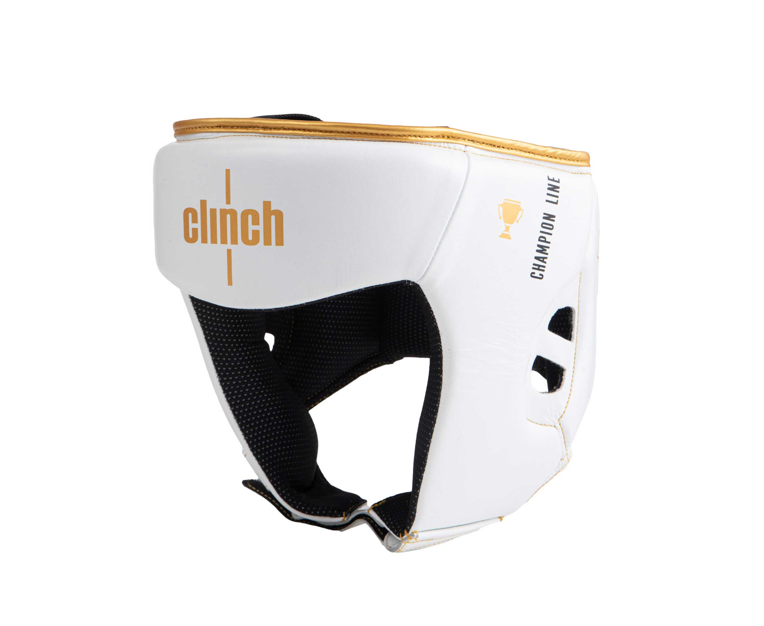 Шлем боксерский Clinch Olimp Premium Champion Line белый