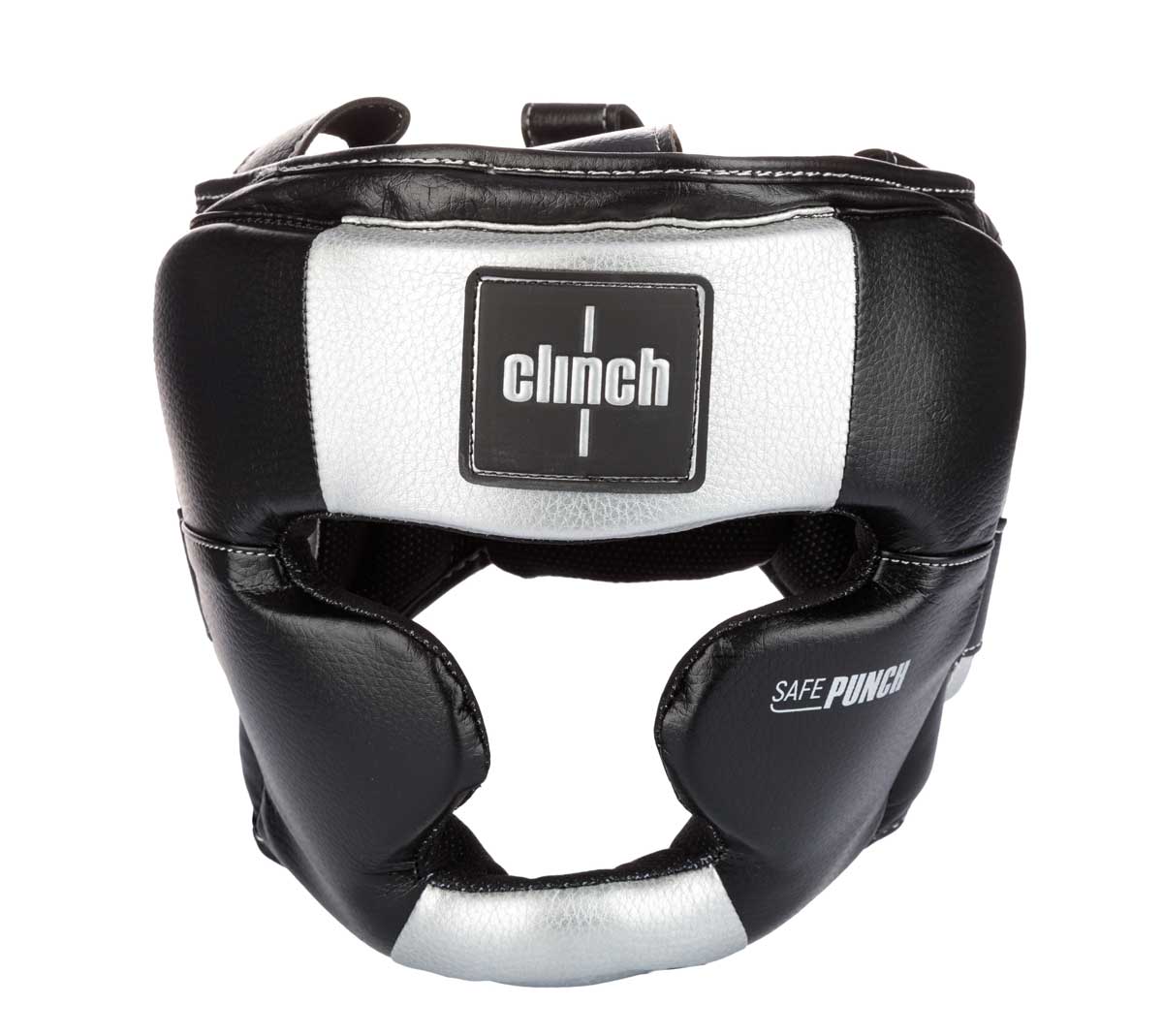 Шлем боксерский Clinch Punch 2.0 Full Face черно-серебристый