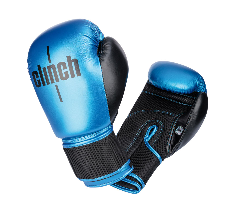 Перчатки боксерские Clinch Aero сине-черные