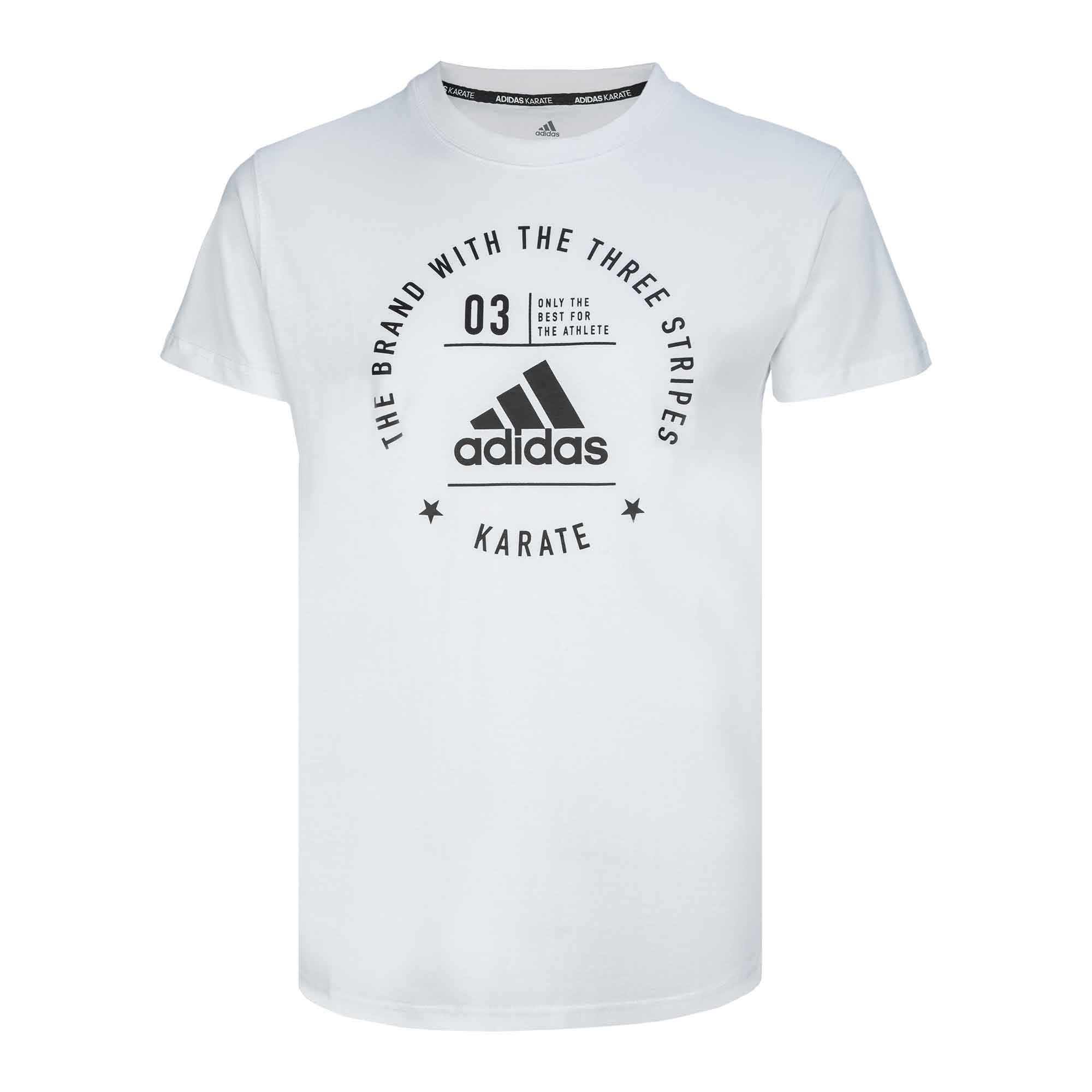 Футболка детская The Brand With The Three Stripes T-Shirt Karate Kids бело-черная