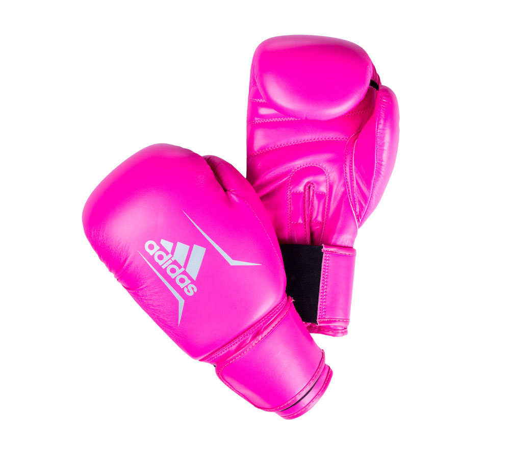 Перчатки боксерские Speed 50 розово-серебристые