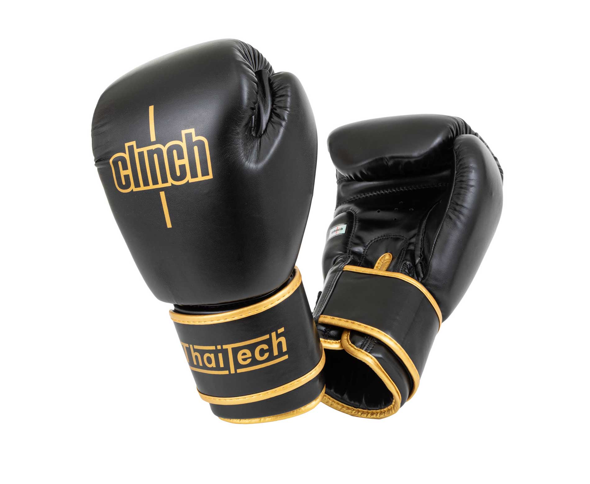 Перчатки боксерские Clinch Muay Thai черные