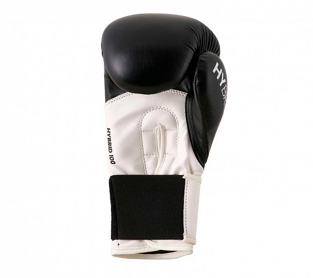 Перчатки боксерские Hybrid 100 черно-белые фото 3