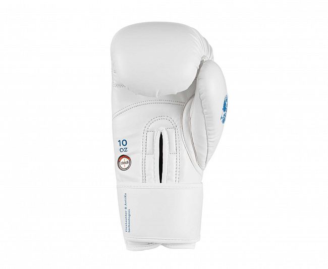 Перчатки боксерские Clinch Olimp 2.0 бело-синие фото 5