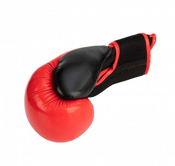 Перчатки боксерские Clinch Aero красно-черные фото 5