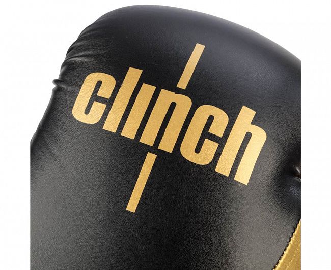 Перчатки боксерские Clinch Aero 2.0 черно-золотые фото 9