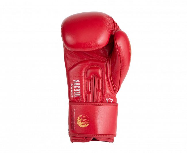 Перчатки боксерские Clinch Olimp Premium Александр Лебзяк красные фото 5