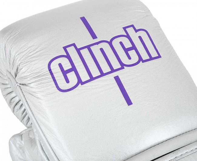 Перчатки снарядные Clinch Bag Mitts Undefeated Russian Team серебристые фото 8