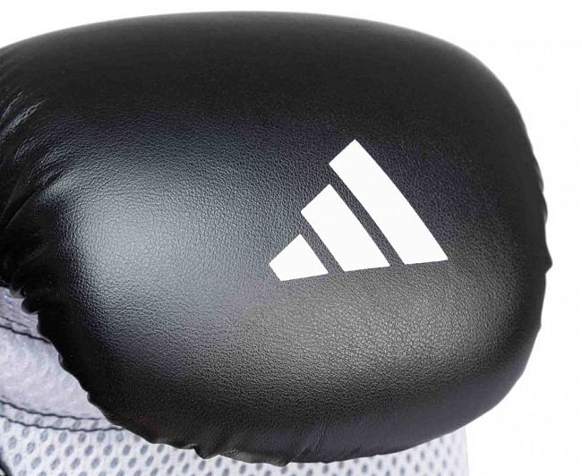 Перчатки боксерские Hybrid 80 черно-белые фото 9