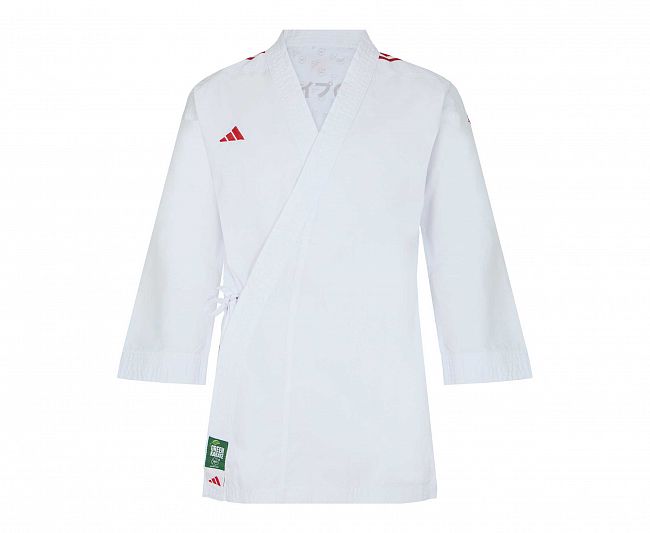 Кимоно для карате Kumite DNA WKF (2 куртки и 1 брюки) белое фото 3