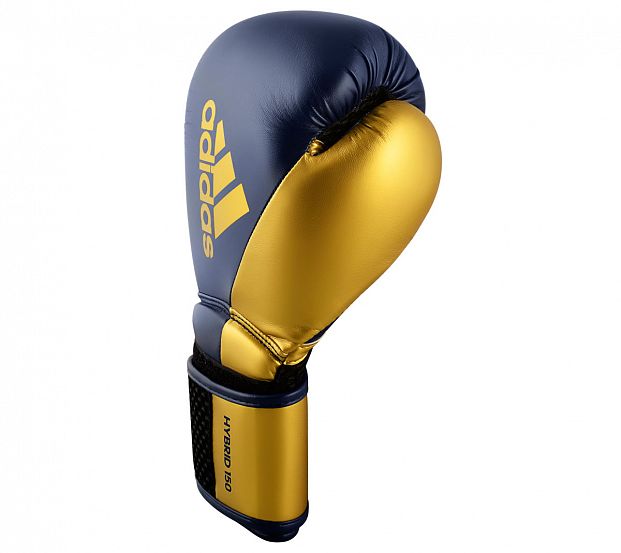 Перчатки боксерские Hybrid 150 темносине-золотые фото 3